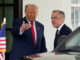 U.S. President Donald Trump greets Canadian Prime Minister Mark Carney at the White House in Washington, D.C., U.S., May 6, 2025. REUTERS/Kent Nishimura