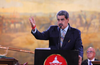 Venezuela's President Nicolas Maduro speaks as he presents a proposal to reform the constitution in a session of the National Assembly in Caracas, Venezuela February 15, 2025. Miraflores Palace/Handout via REUTERS /File Photo