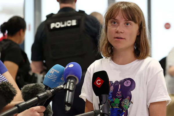 Israel Deports Sweden’s Greta Thunberg After Blocking Her Gaza-Bound Protest Sail