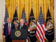 David Sacks speaks next to U.S. President Donald Trump before he signs the "Genius Act", which will develop regulatory framework for stablecoin cryptocurrencies and expand oversight of the industry, at the White House in Washington, D.C., U.S., July 18, 2025. REUTERS/Nathan Howard