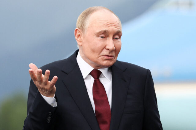 U.S. President Trump meets with Russian President Putin in Alaska