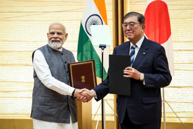 India's Prime Minister Modi visits Japan