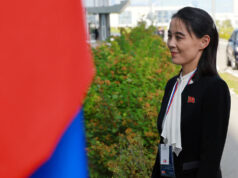 Kim Yo Jong Accuses South Korea Of Hypocrisy Over Peace Talks, US Drills Kim Yo Jong, sister of North Korea's leader Kim Jong Un, arrives at the Vostochny Сosmodrome before a meeting of Russia's President Vladimir Putin with North Korea's leader Kim Jong Un, in the far eastern Amur region, Russia, September 13, 2023. Sputnik/Vladimir Smirnov/Pool via REUTERS/File Photo