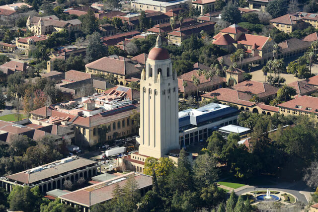 D6FOZUDMAFMY7DLQBDEQUTXHQQ The Hoover Tower rises above Stanford University in this aerial photo in Stanford, California, U.S. on January 13, 2017. Picture taken January 13, 2017. REUTERS/Noah Berger/File Photo