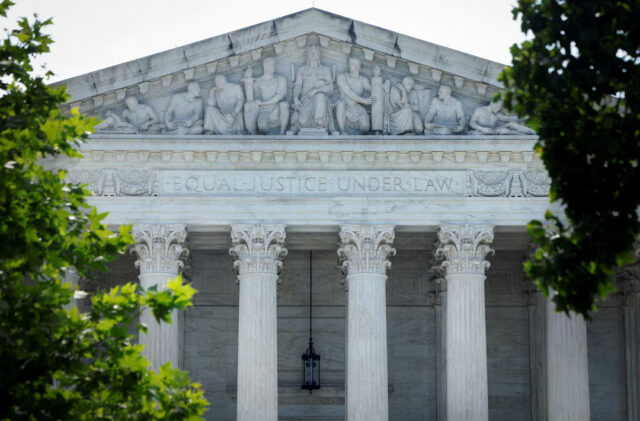 QF5RGVS6DNNEXMAG3WTN5VOVKQ A view of the U.S. Supreme Court building in Washington, U.S., June 17, 2024. REUTERS/Evelyn Hockstein/File Photo