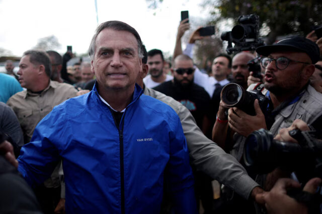 TFU6KDSU7VKLTGLEUF2JKRWG2A Former Brazil's President Jair Bolsonaro visits the Capital Moto Week in Brasilia, Brazil, July 29, 2025. REUTERS/Adriano Machado/File Photo