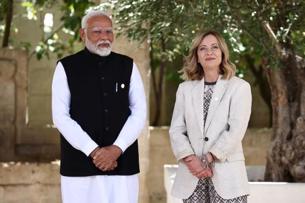 Meloni Modi and Meloni