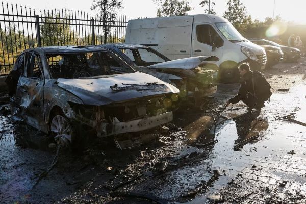 Ukraine Russian drones hit Ukraine