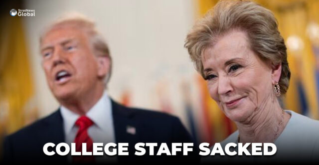 COLLEGE STAFF SACKED
