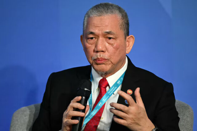 Malaysia's Deputy Prime Minister and Minister of Energy Transition and Water Transformation, Fadillah Bin Haji Yusof attends a panel discussion session at the Future of Energy Security Summit, hosted by the International Energy Agency and UK Government at Lancaster House in London, on April 24, 2025. JUSTIN TALLIS/Pool via REUTERS
