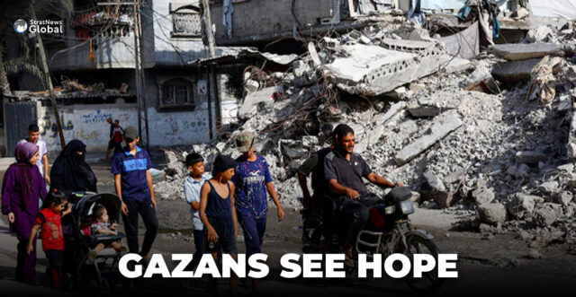 GAZANS SEE HOPE