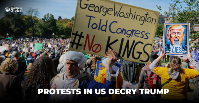 PROTESTS IN US DECRY TRUMP