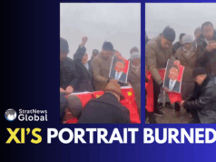 Xi Jinping Portrait Burnt In Kazakhstan: Anti-China Sentiment Rising Xi