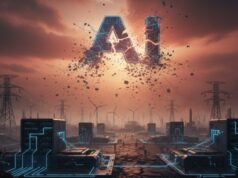 Is The Trillion-Dollar AI Bubble About To Pop? AI-GENERATED IMAGE FOR STORY ON AI BUBBLE BURST ECONOMY