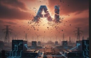 Is The Trillion-Dollar AI Bubble About To Pop? AI-GENERATED IMAGE FOR STORY ON AI BUBBLE BURST ECONOMY