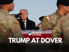 Trump Attends Ceremony Honouring U.S. Troops Killed in Syria Trump
