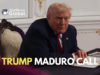 Trump Confirms Phone Call with Venezuela’s Maduro Amid Rising Tensions trump