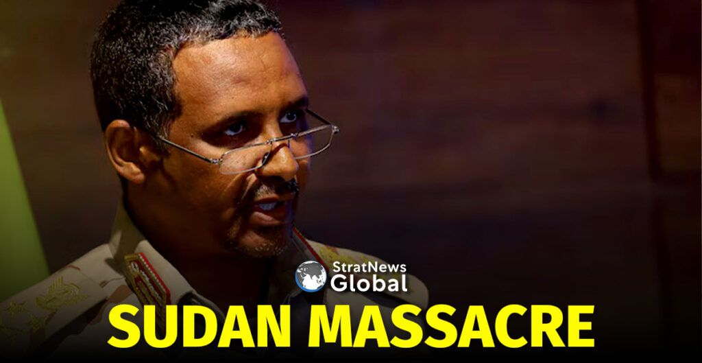 Deputy head of Sudan's sovereign council General Mohamed Hamdan Dagalo speaks during a press conference at Rapid Support Forces head quarter in Khartoum, Sudan February 19, 2023. REUTERS/Mohamed Nureldin Abdallah/File Photo