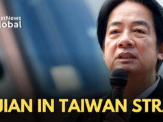 Taipei Says China’s Aircraft Carrier Fujian Sails Through Taiwan Strait China Taiwan Fujian