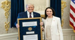 Trump’s World: Buy Land, Borrow Nobels TRUMP MACHADO NOBEL GREENLAND