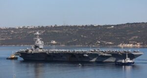 U.S.–Iran Showdown Nears Breaking Point West Asia Crisis, Iran, U.S. Nuclear crisis, USS Gerald R Ford, Carrier
