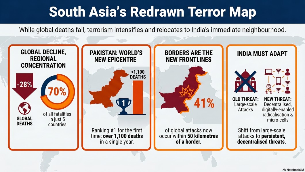 TTP terrorism Index 2026 India South Asia infographic