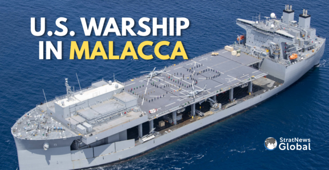 Us Warship in Malacca