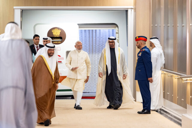 Indian PM Modi visits UAE