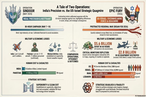 Sindoor vs Epic fury infographic