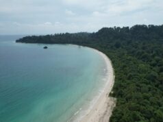 Competition Ahead As Andaman Transshipment Hub Moves Forward Great Nicobar project Galathea Bay. India, Andaman and Nicobar
