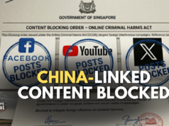 Singapore Blocks China-Linked Posts Targeting Indian Community China