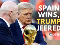 Boos Greet Trump at World Cup Trophy Ceremony in New York Trump
