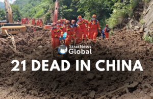 21 Dead After Landslide Buries Workers In China’s Gansu China