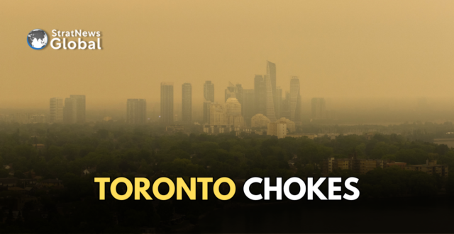 Strat News Global(123) canada wildfire, new york wildfire, toronto AQI