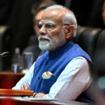 Prime Minister Narendra Modi attends the 19th East Asia Summit during the 44th and 45th Association of Southeast Asian Nations (ASEAN) Summits in Vientiane, Laos. TANG CHHIN SOTHY/Pool via REUTERS