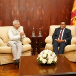 EAM S Jaishankar called on his Sri Lankan counterpart Vijitha Herath. (Courtesy: @DrSJaishankar via X)