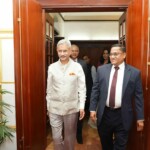 EAM S Jaishankar called on his Sri Lankan counterpart Vijitha Herath. (Courtesy: @DrSJaishankar via X)
