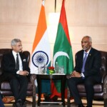 EAM S Jaishankar called on Maldives President Mohamed Muizzu on October 6. (Courtesy: @DrSJaishankar via X)