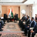 Vice President Jagdeep Dhankhar met Maldives President Mohamed Muizzu. (Courtesy: @VPIndia via X)