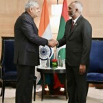 Vice President Jagdeep Dhankhar met Maldives President Mohamed Muizzu. (Courtesy: @VPIndia via X)