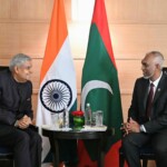 Vice President Jagdeep Dhankhar met Maldives President Mohamed Muizzu. (Courtesy: @VPIndia via X)