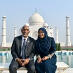 Maldives President Mohamed Muizzu and First Lady visited the Taj Maha, Agra. (Courtesy: @MEAIndia via X)