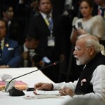 PM Narendra Modi attends the 21st ASEAN-India Summit at the National Convention Centre, in Vientiane, Lao PDR. (Courtesy: @ASEAN via X)