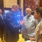 PM Narendra Modi interacted with Charles Michel, President of the European Council. (Courtesy: @narendramodi via X)