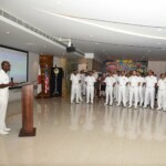 Crew from participating nations interacted over a memorable Indian dinner during #Malabar2024.