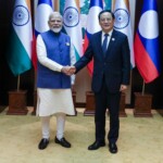 PM Narendra Modi and PM Sonexay Siphandone of Lao PDR held productive discussions aimed at further strengthening ties. (Courtesy: @MEAIndia via X)
