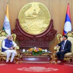 PM Narendra Modi met President Thongloun Sisoulith of Lao PDR in Vientiane. (Courtesy: @MEAIndia via X)