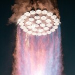 SpaceX's Super Heavy booster lands during SpaceX Starship's fifth flight test, in Boca Chica, Texas, U.S., October 13, 2024. (Courtesy: @SpaceX via X)