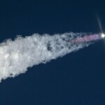 SpaceX's Starship flies during its fifth flight test, in Boca Chica, Texas, U.S., October 13, 2024. (Courtesy: @SpaceX via X)