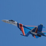 A SU-35 fighter jet of the Russian Knights aerobatic team performs at the China International Aviation and Aerospace Exhibition, or Airshow China, in Zhuhai, Guangdong province, China November 12, 2024. REUTERS/Tingshu Wang